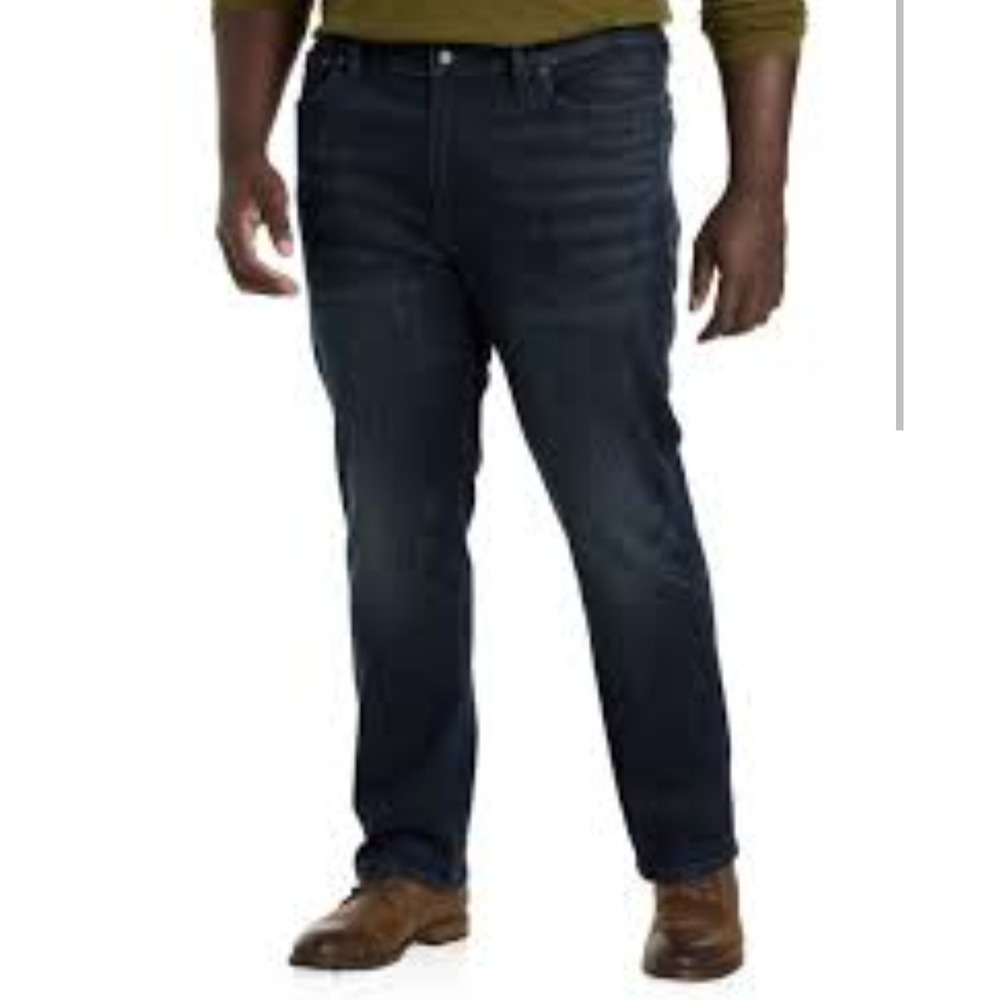 Lucky Brand 481 Relaxed Straight Leg Jeans Blue Denim Mens 42x 33 Casual Preppy